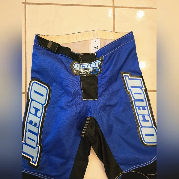 Ocelot Blue and Black Mens 30" Racing Pants - Picture 7 of 8